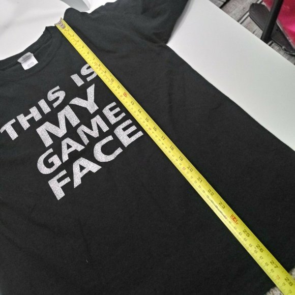 Game Face Long Sleeve Tee Medium Black & Silver - Picture 10 of 14